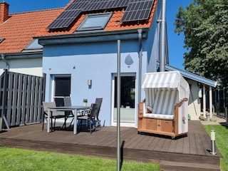 Strandkorb zum Entspannen