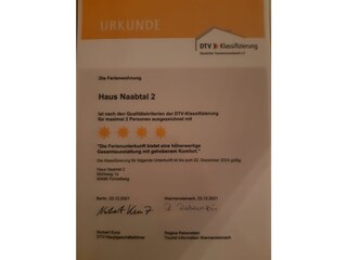 Vom Verkehrsamt Warmensteinach mit 4 ****klassifiziert