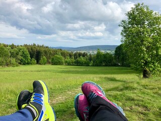 Rast auf einer Wellnessbank