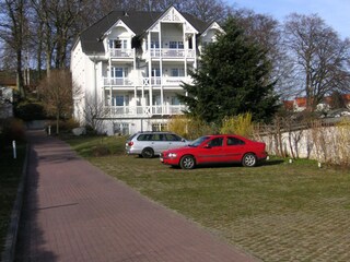 Parkplatz auf dem Gelände der Parkresidenz Concordia