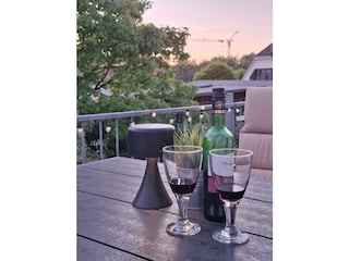 Abendstimmung auf der Balkonterasse