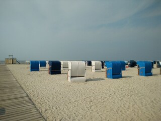 Saisonstrandkorb am Strand in Harlesiel inklusive