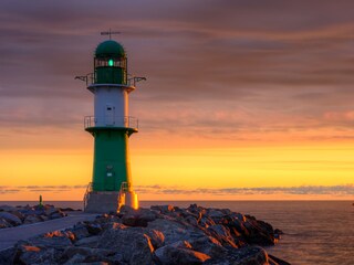 Sonnenuntergang in Warnemünde