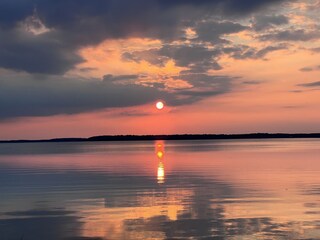 Sonnenuntergang am Kölpinsee