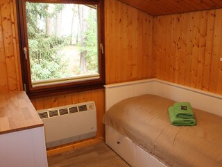 Schlafzimmer 3 mit Kojenbett ausziehbar zum Doppelbett