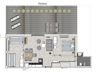Apartamento Norderney Plano de planta 20