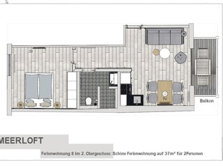 Appartamento Norderney Pianta del piano 19