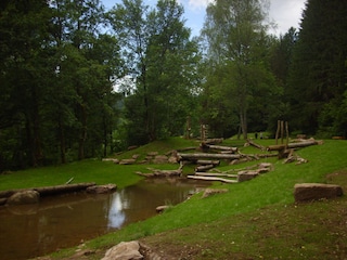 Wasserspielplatz an der Nagolttalsperre
