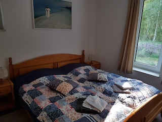 Schlafzimmer unten Dünenheide 1 Hiddensee