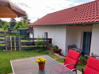 gemütlicher Sitzplatz ...