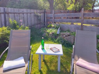 Liegestühle zum Relaxen