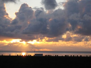 Strandleben am Abend