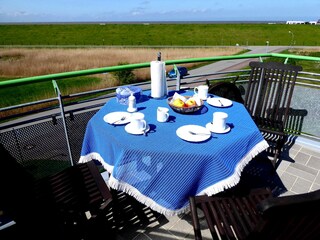 See-Erlebnis intensiv beim Kaffee auf dem Balkon