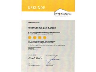 DTV-klassifiziert mit 4 Sternen