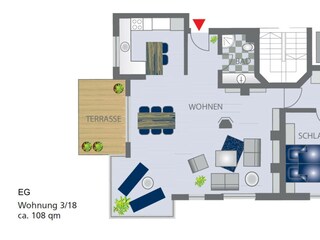 Apartamento de vacaciones Großenbrode Plano de planta 23