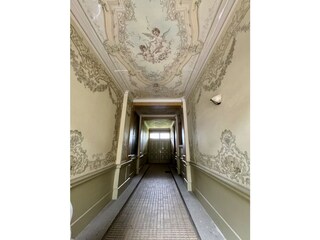 Wall and ceiling paintings from 1900 , entrance hall