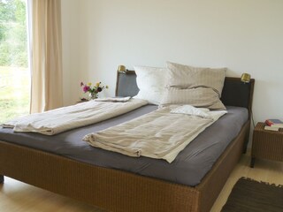 one of three bedrooms