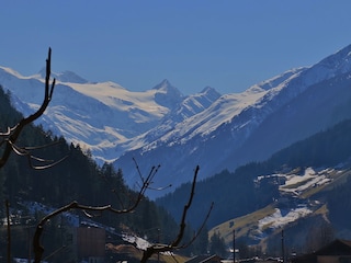 Blick aus dem Fenster zum Gletscher