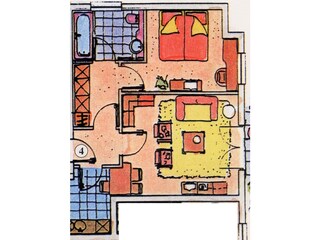 Grundriss Wohnung 4