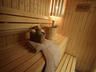 Sauna im unteren Bad