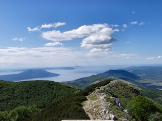 Berg Ucka mit Blick auf die ganze Istrien