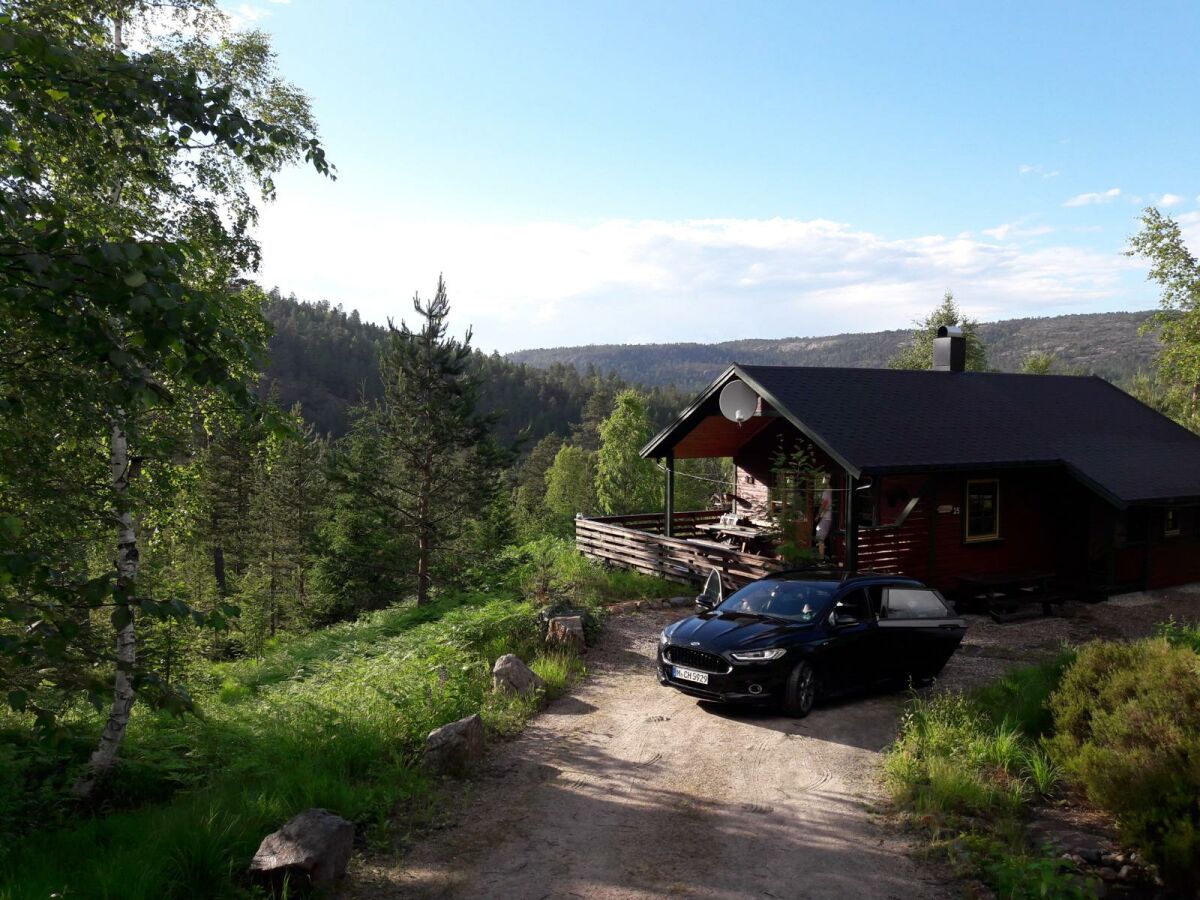 a view to our cottage in the summer