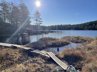 die Seen laden zum angeln und Boot fahren ein