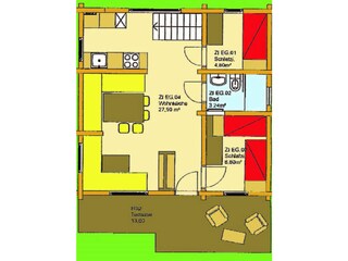 Chalet Wörgl Plano de planta 21