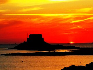 Maison Dodo, Urlaub in der Bretagne. Sonnenuntergang