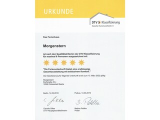 Klassifizierungsurkunde 2019