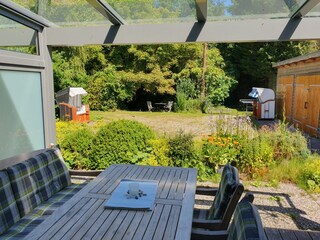 überdachte Terrasse mit Panorama