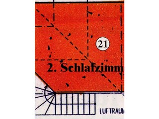 Grundriss des Schlafzimmers auf der Galerie