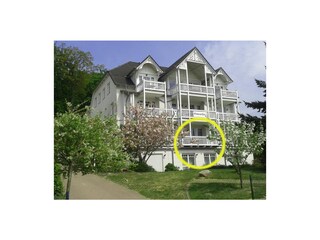 Lage der Wohnung 2 in der Parkresidenz Concordia Haus A