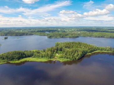 Ferienhaus auf einsamer Insel in Småland