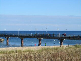 Nordstrand mit Seebrücke