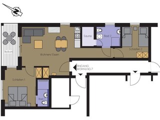 Wohnungsgrundriss