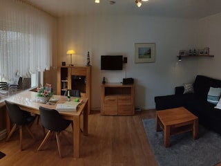 Essbereich im Wohnzimmer