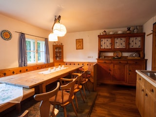 Kitchen, living and dinning room