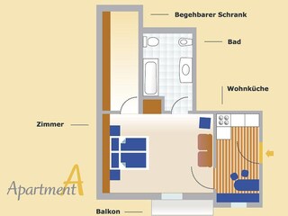 Appartamento Wolkenstein in Gröden Pianta del piano 18