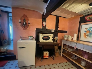 Historische Küche mit modernen Geräten