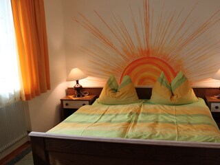 Im Schlafzimmer scheint immer die Sonne
