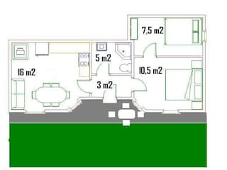 Grundriss der Wohnung