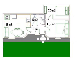 Vakantieappartement Pfunds Grondplan 6