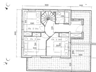 Chalet Nendaz Plan d'étage 22