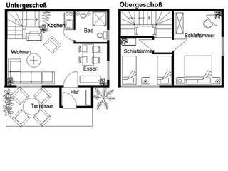 Grundriss der Ferienwohnung