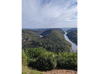 Saarschleife, Blick vom Wanderweg SaarschleifeTafeltour