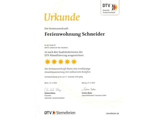 Ferienwohnung Schneider, DTV-Klassifizierung 2023
