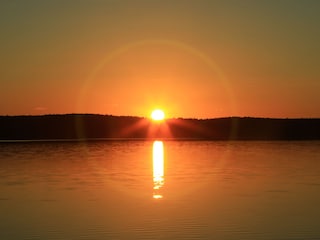 Sonnenuntergang auf unserer Terrasse