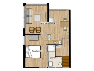 Vakantieappartement Egmond aan Zee Grondplan 26