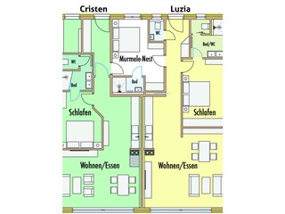 Vakantieappartement Riezlern Grondplan 14